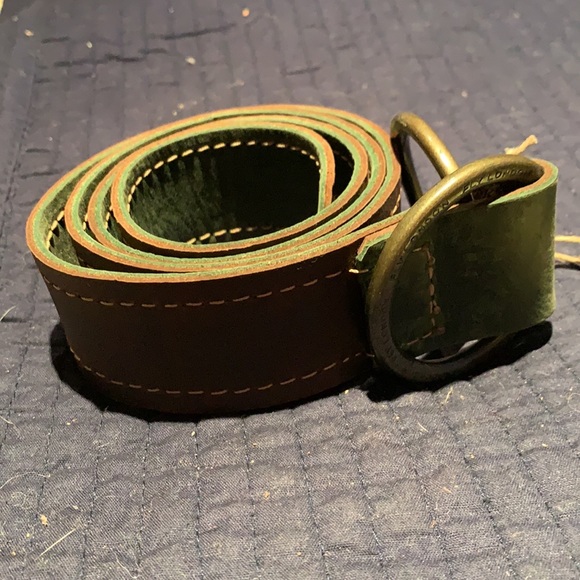 Fly London Reversible Cedar Green/Coffee Brown Ringleb Leather Belt - Picture 6 of 8
